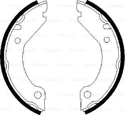 BOSCH 0 986 487 215 - Brake Shoe Set, parking brake onlydrive.pro