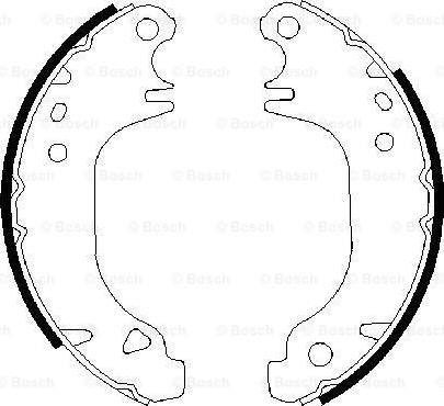 BOSCH 0 986 487 274 - Brake Shoe Set onlydrive.pro