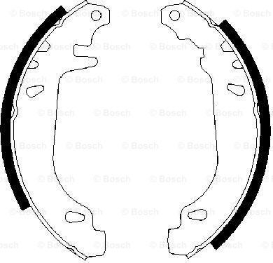 BOSCH 0 986 487 272 - Brake Shoe Set onlydrive.pro