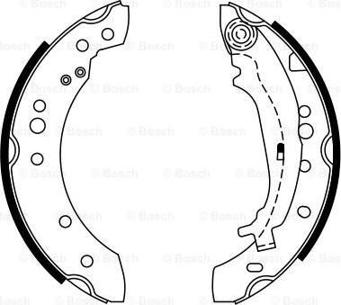 BOSCH 0 986 487 746 - Brake Shoe Set onlydrive.pro