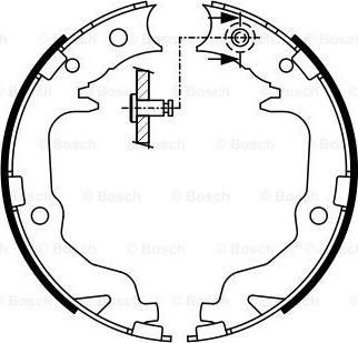 BOSCH 0 986 487 766 - Piduriklotside komplekt,seisupidur onlydrive.pro