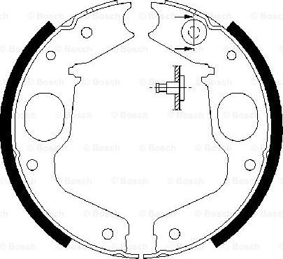 BOSCH 0 986 487 719 - Комплект тормозов, ручник, парковка onlydrive.pro