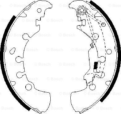 BOSCH 0 986 487 716 - Brake Shoe Set onlydrive.pro