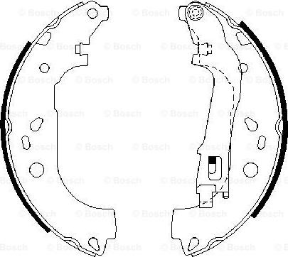 BOSCH 0 986 487 717 - Brake Shoe Set onlydrive.pro