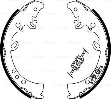 BOSCH 0 986 487 787 - Brake Shoe Set onlydrive.pro