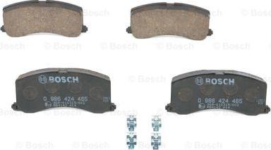 BOSCH 0 986 424 465 - Тормозные колодки, дисковые, комплект onlydrive.pro