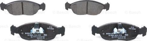 BOSCH 0 986 424 410 - Brake Pad Set, disc brake onlydrive.pro