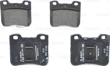 BOSCH 0 986 424 411 - Brake Pad Set, disc brake onlydrive.pro