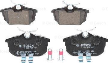 BOSCH 0 986 424 427 - Brake Pad Set, disc brake onlydrive.pro