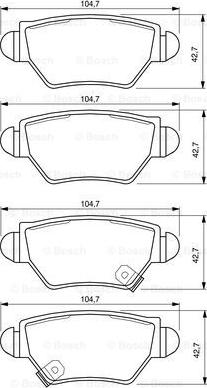 BOSCH 0 986 424 478 - Brake Pad Set, disc brake onlydrive.pro