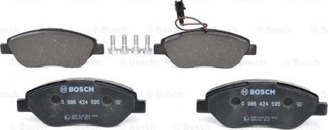 BOSCH 0 986 424 595 - Brake Pad Set, disc brake onlydrive.pro