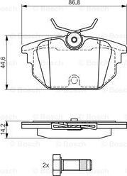 BOSCH 0 986 424 545 - Brake Pad Set, disc brake onlydrive.pro