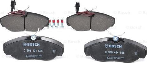 BOSCH 0 986 424 556 - Brake Pad Set, disc brake onlydrive.pro