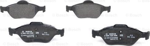 BOSCH 0 986 424 558 - Brake Pad Set, disc brake onlydrive.pro