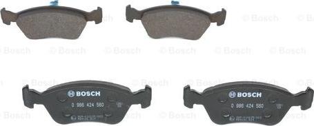 BOSCH 0 986 424 560 - Brake Pad Set, disc brake onlydrive.pro