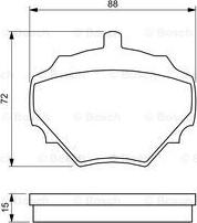 BOSCH 0 986 424 563 - Brake Pad Set, disc brake onlydrive.pro