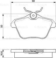 BOSCH 0 986 424 506 - Brake Pad Set, disc brake onlydrive.pro