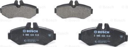 BOSCH 0 986 424 516 - Brake Pad Set, disc brake onlydrive.pro