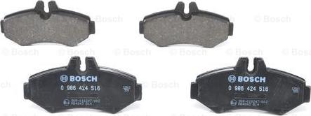 BOSCH 0 986 424 516 - Stabdžių trinkelių rinkinys, diskinis stabdys onlydrive.pro