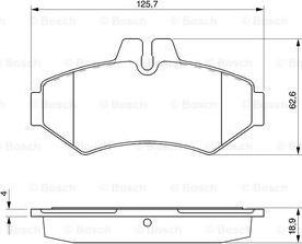 BOSCH 0 986 424 516 - Stabdžių trinkelių rinkinys, diskinis stabdys onlydrive.pro