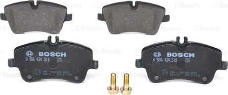 BOSCH 0 986 424 518 - Тормозные колодки, дисковые, комплект onlydrive.pro