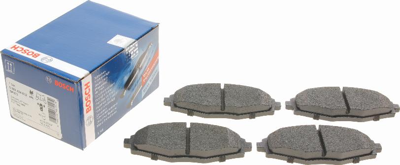 BOSCH 0 986 424 512 - Brake Pad Set, disc brake onlydrive.pro