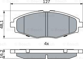 BOSCH 0 986 424 512 - Brake Pad Set, disc brake onlydrive.pro