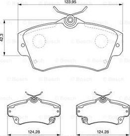 BOSCH 0 986 424 586 - Brake Pad Set, disc brake onlydrive.pro