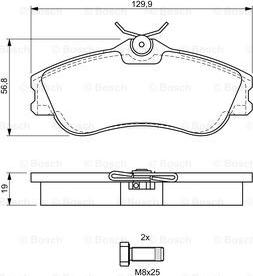 BOSCH 0 986 424 583 - Brake Pad Set, disc brake onlydrive.pro