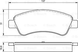 BOSCH 0 986 424 571 - Brake Pad Set, disc brake onlydrive.pro