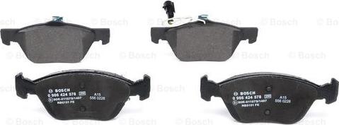 BOSCH 0 986 424 578 - Brake Pad Set, disc brake onlydrive.pro