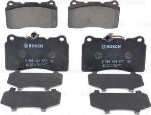 BOSCH 0 986 424 577 - Brake Pad Set, disc brake onlydrive.pro