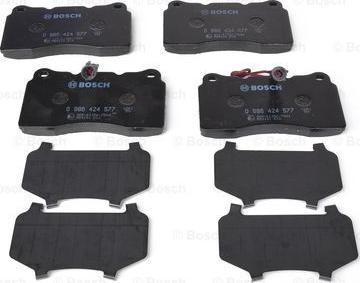 BOSCH 0 986 424 577 - Brake Pad Set, disc brake onlydrive.pro