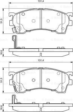 BOSCH 0 986 424 694 - Stabdžių trinkelių rinkinys, diskinis stabdys onlydrive.pro