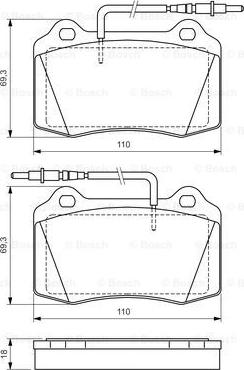 BOSCH 0 986 424 658 - Brake Pad Set, disc brake onlydrive.pro