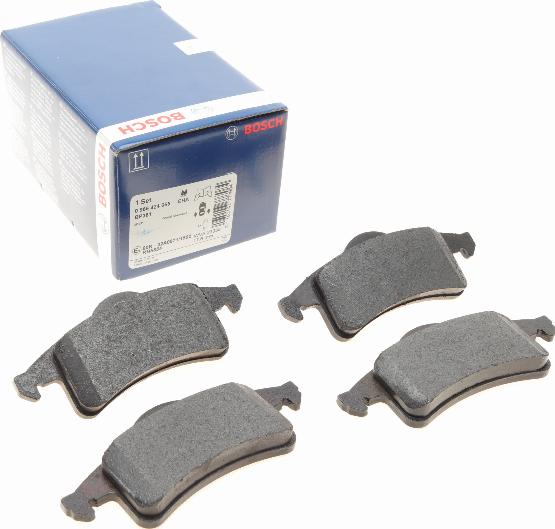 BOSCH 0 986 424 665 - Brake Pad Set, disc brake onlydrive.pro