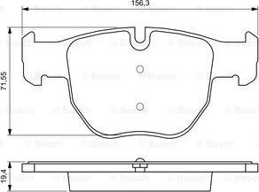 BOSCH 0 986 424 687 - Brake Pad Set, disc brake onlydrive.pro