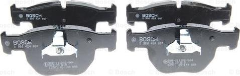 BOSCH 0 986 424 687 - Bremžu uzliku kompl., Disku bremzes onlydrive.pro