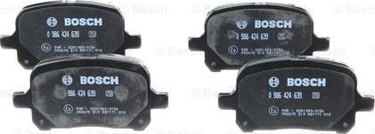 BOSCH 0 986 424 639 - Brake Pad Set, disc brake onlydrive.pro