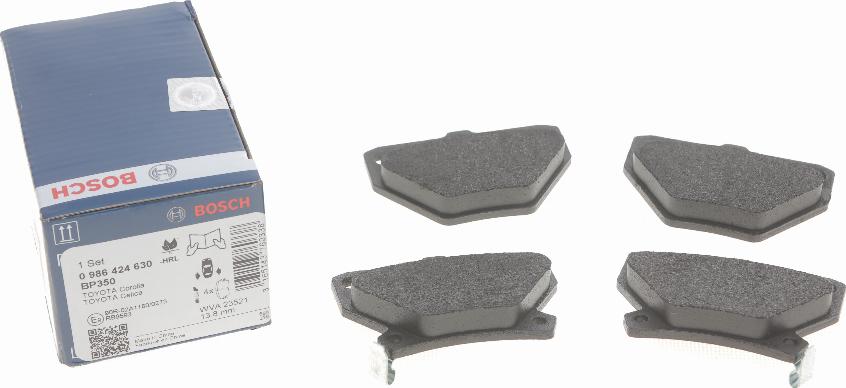 BOSCH 0 986 424 630 - Brake Pad Set, disc brake onlydrive.pro