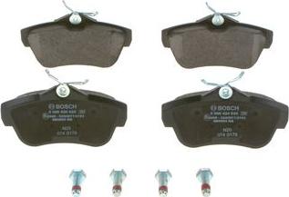 BOSCH 0 986 424 625 - Brake Pad Set, disc brake onlydrive.pro