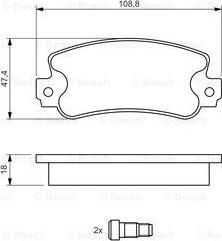 BOSCH 0 986 424 098 - Brake Pad Set, disc brake onlydrive.pro