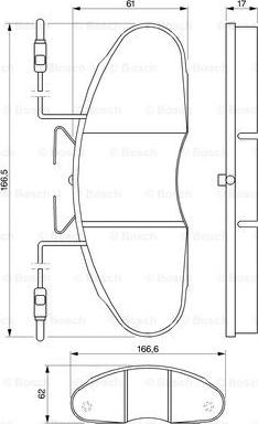 BOSCH 0 986 424 080 - Stabdžių trinkelių rinkinys, diskinis stabdys onlydrive.pro