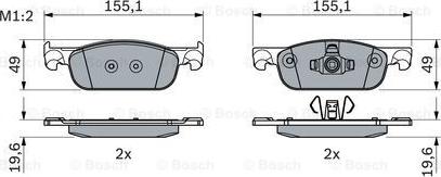 BOSCH 0 986 424 021 - Тормозные колодки, дисковые, комплект onlydrive.pro