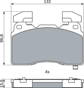 BOSCH 0 986 424 894 - Brake Pad Set, disc brake onlydrive.pro