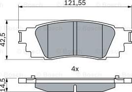 BOSCH 0 986 424 840 - Brake Pad Set, disc brake onlydrive.pro