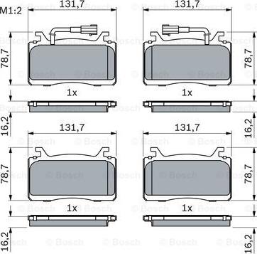 BOSCH 0 986 424 851 - Brake Pad Set, disc brake onlydrive.pro