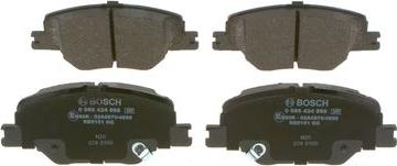 BOSCH 0 986 424 868 - Brake Pad Set, disc brake onlydrive.pro