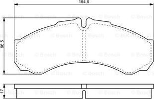 BOSCH 0 986 424 833 - Brake Pad Set, disc brake onlydrive.pro