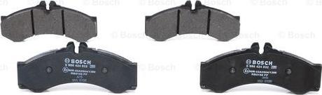 BOSCH 0 986 424 832 - Brake Pad Set, disc brake onlydrive.pro